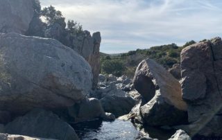 View of Rancho Penasquitos hike and waterfall