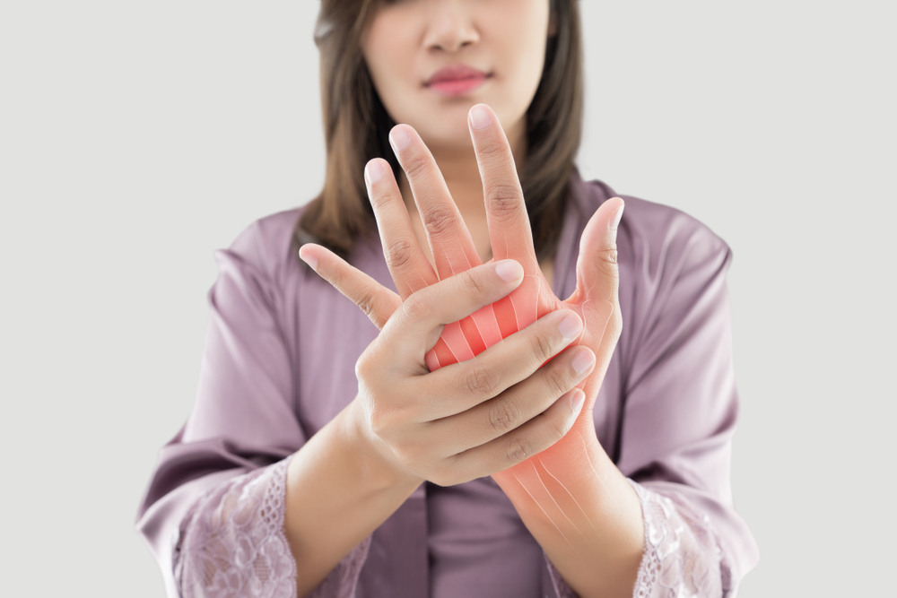 Woman with Rheumatoid Arthritis